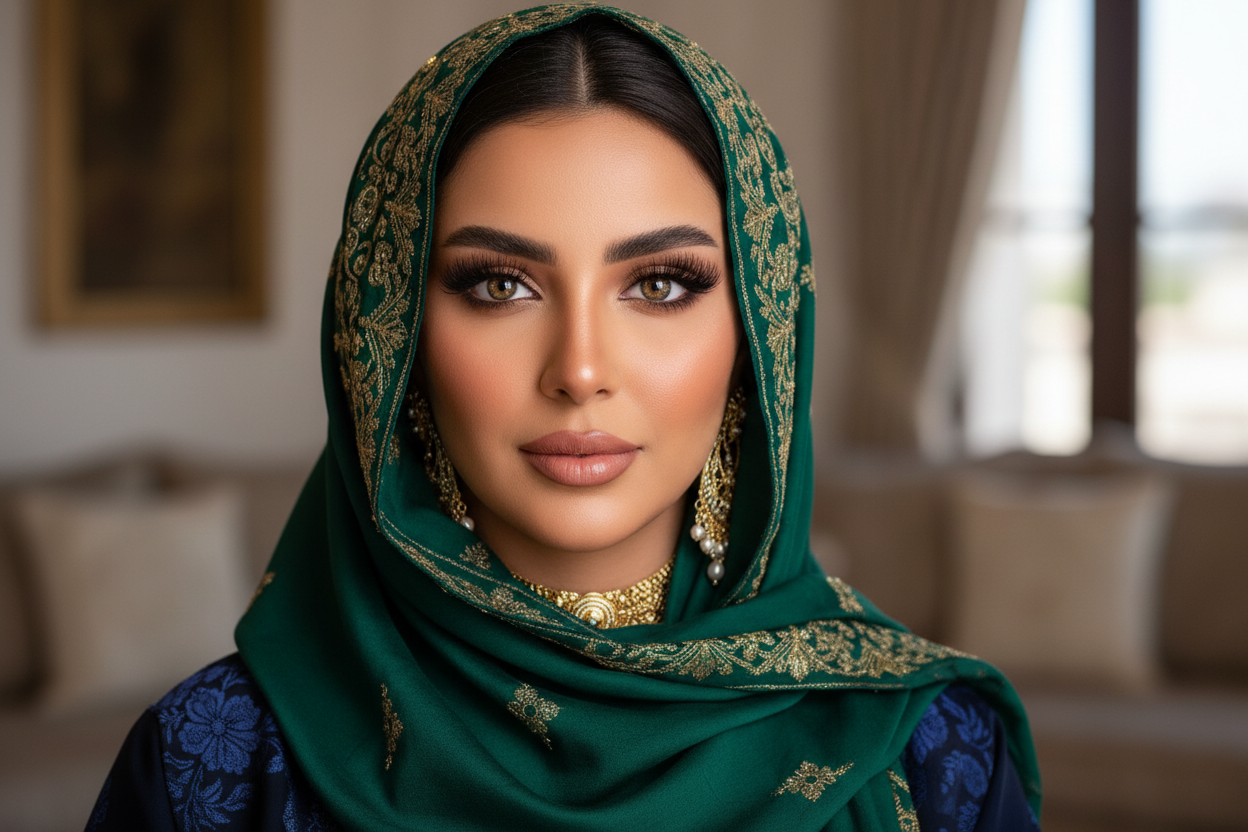 امرءاة سعودية رموشها طويلة